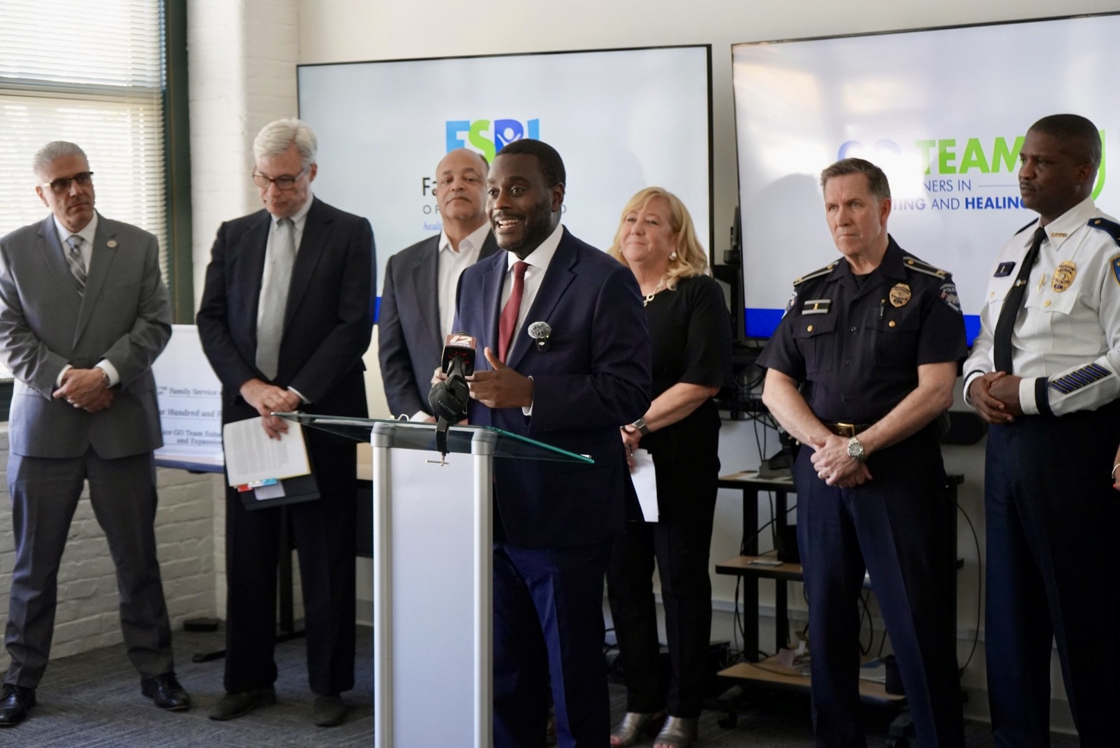 Amo Delivers $450,000 in Community Project Funding for Major Expansion of Family Services Rhode Island Police GO Team | Congressman Gabe Amo