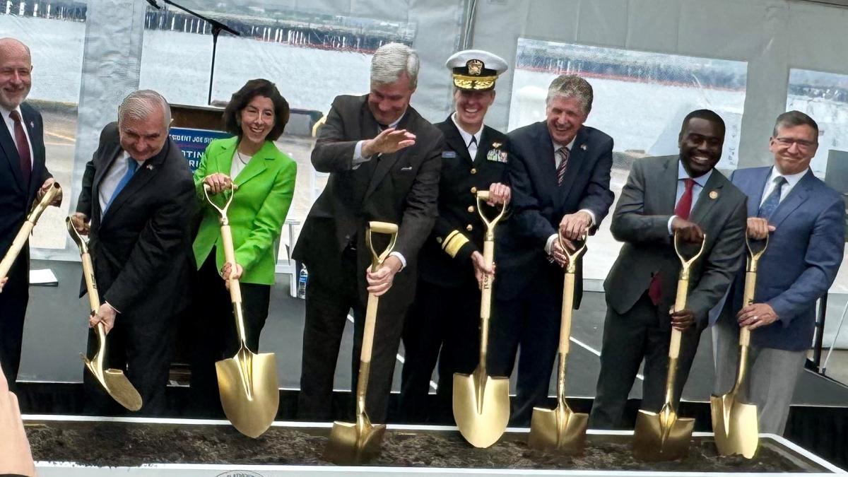 Congressman Gabe Amo joins others in breaking ground at NOAA's Marine Operations Center-Atlantic
