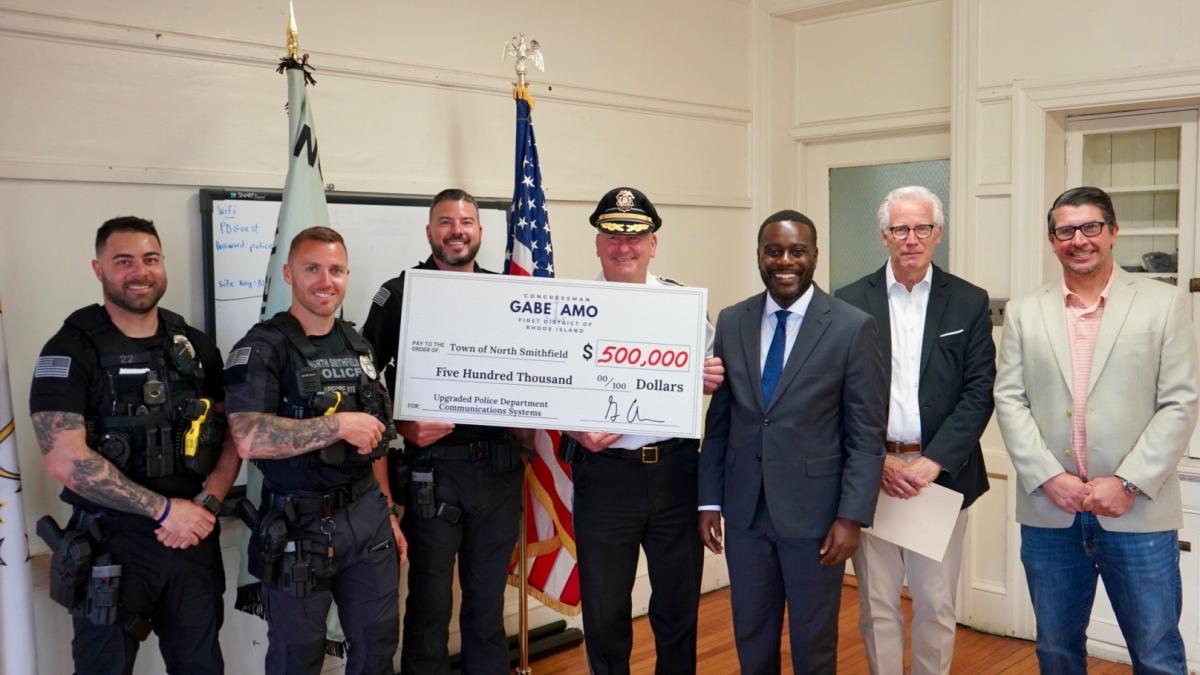 Amo Delivers $500,000 for Critical Upgrades to North Smithfield Police Communication Systems