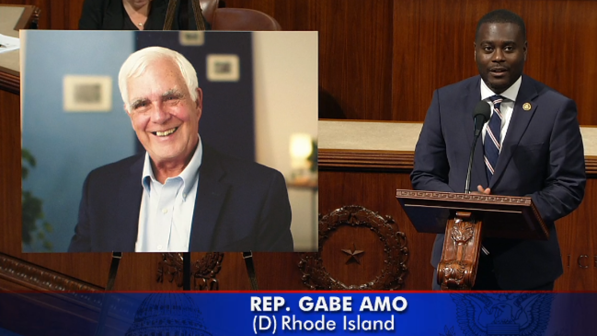 Rhode Island’s congressmen celebrating George Nee’s career as a champion for workers in Rhode Island