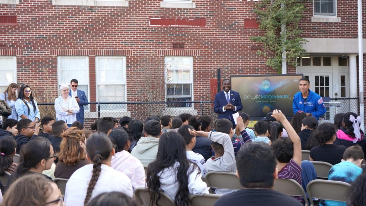 Congressman Amo and Astronaut Raja Chari Speak to Central Falls Students