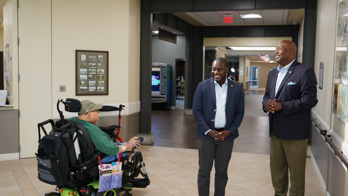 Congressman Amo at RI Veterans Home