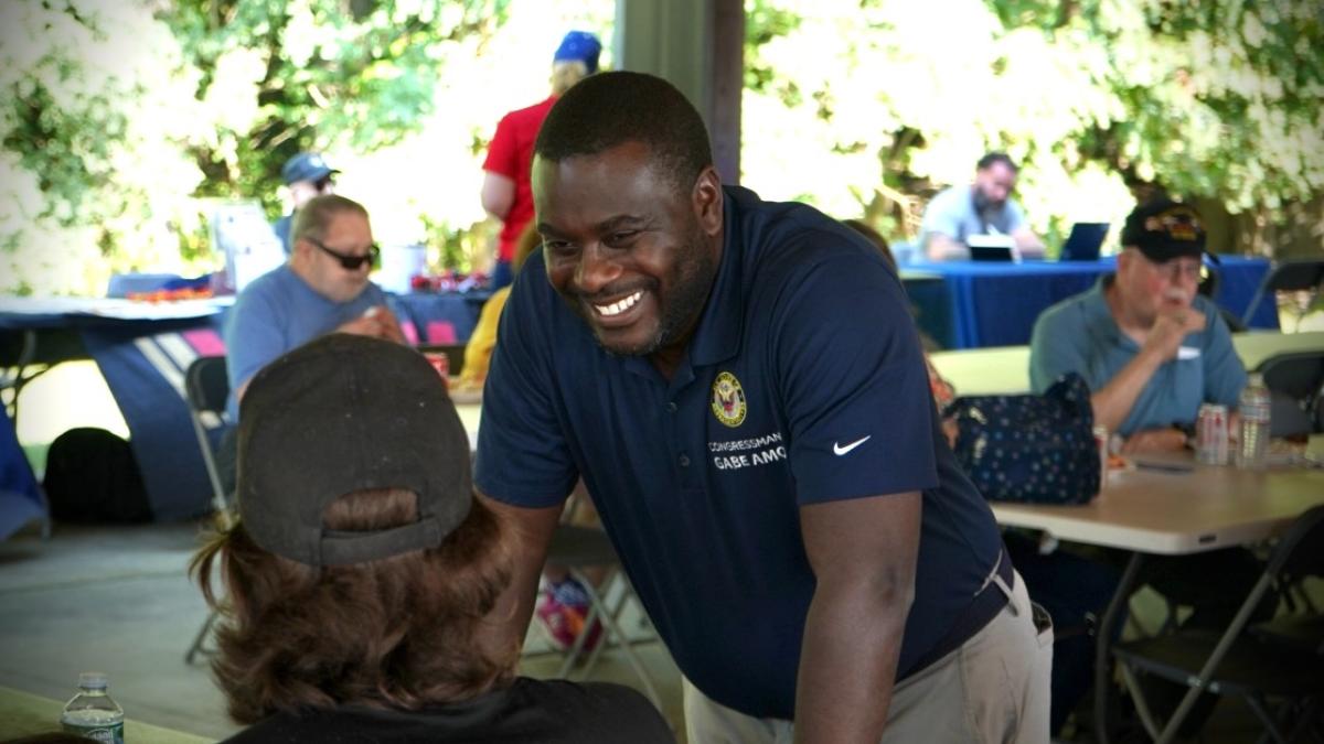 Congressman Amo at his Veterans Resource Fair and BBQ
