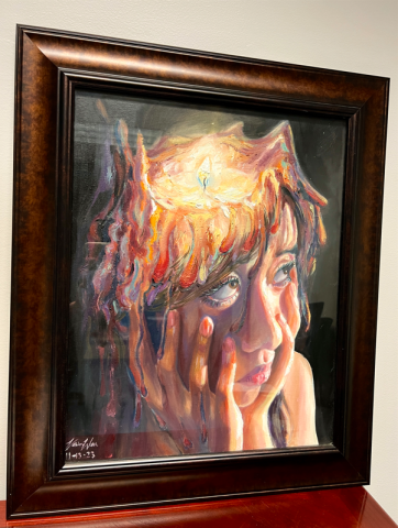 Burnout (Self-Portrait) by Vivian Wen